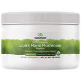 Swanson Lion's Mane Mushroom Powder Organic 2000mg 120g
