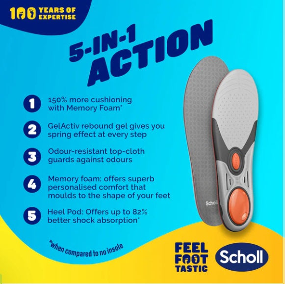 Scholl LiquiFlex Extra Support Insole Small