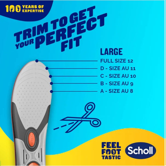 Scholl LiquiFlex Extra Support Insole Large