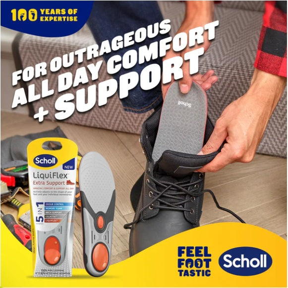 Scholl LiquiFlex Extra Support Insole Small