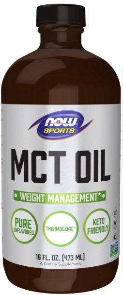 MCT Oil Liquid in Glass Bottle