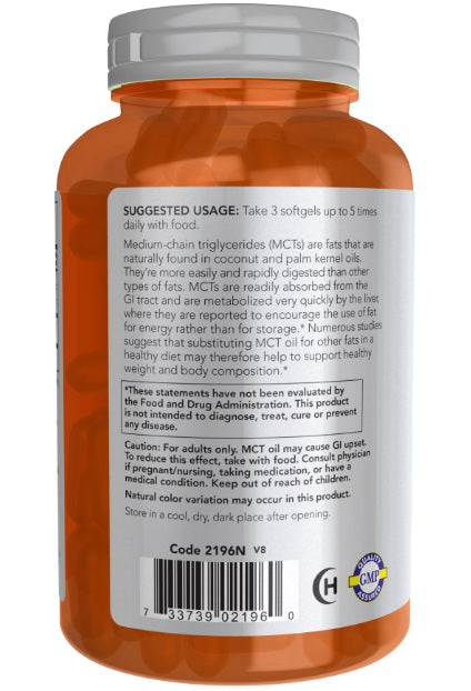 nowsports MCT Oil 1000 mg 150 Softgels energy,google,issues,MCT Oil 1000 MG,Medium-chain triglycerides,Thermogenic