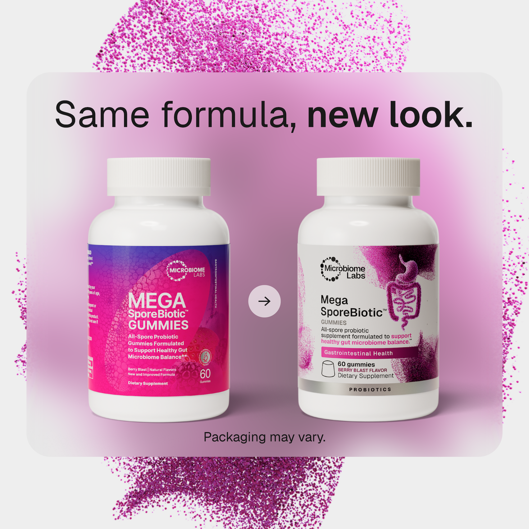Microbiome Labs MegaSporeBiotic Gummies for Adults Berry Blast 60 Gummies