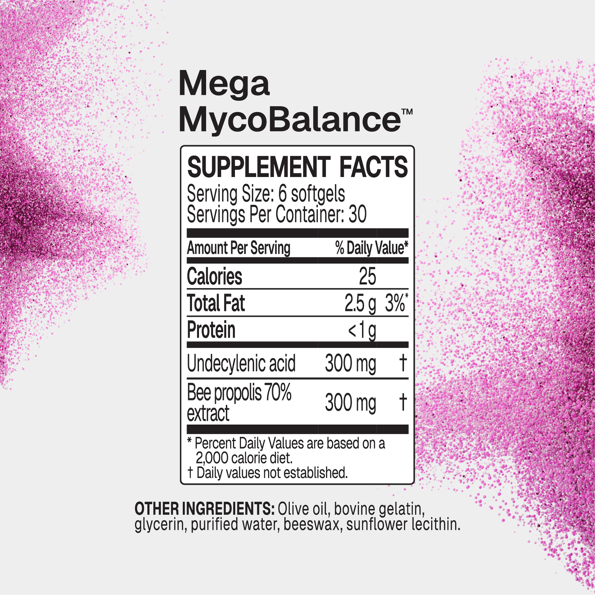 Microbiome Labs MegaMycoBalance 180 Softgels supplement facts
