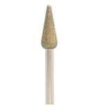 MIXED BURR SHAPES FOR PODIATRY DRILL.- DIAMOND MEDIUM GRIT Ball Shape,Cone Shape,Cylinder Shape,Flame Shape,issues,Mixed Burr Shapes