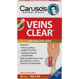 Caruso's Veins Clear 60 Tablets - Health Solutions