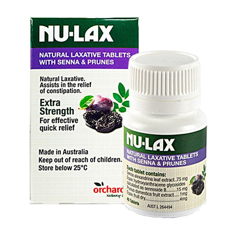 NU-LAX Lecon Tablets Prune Flavor Enhanced Edition 40 Tablets