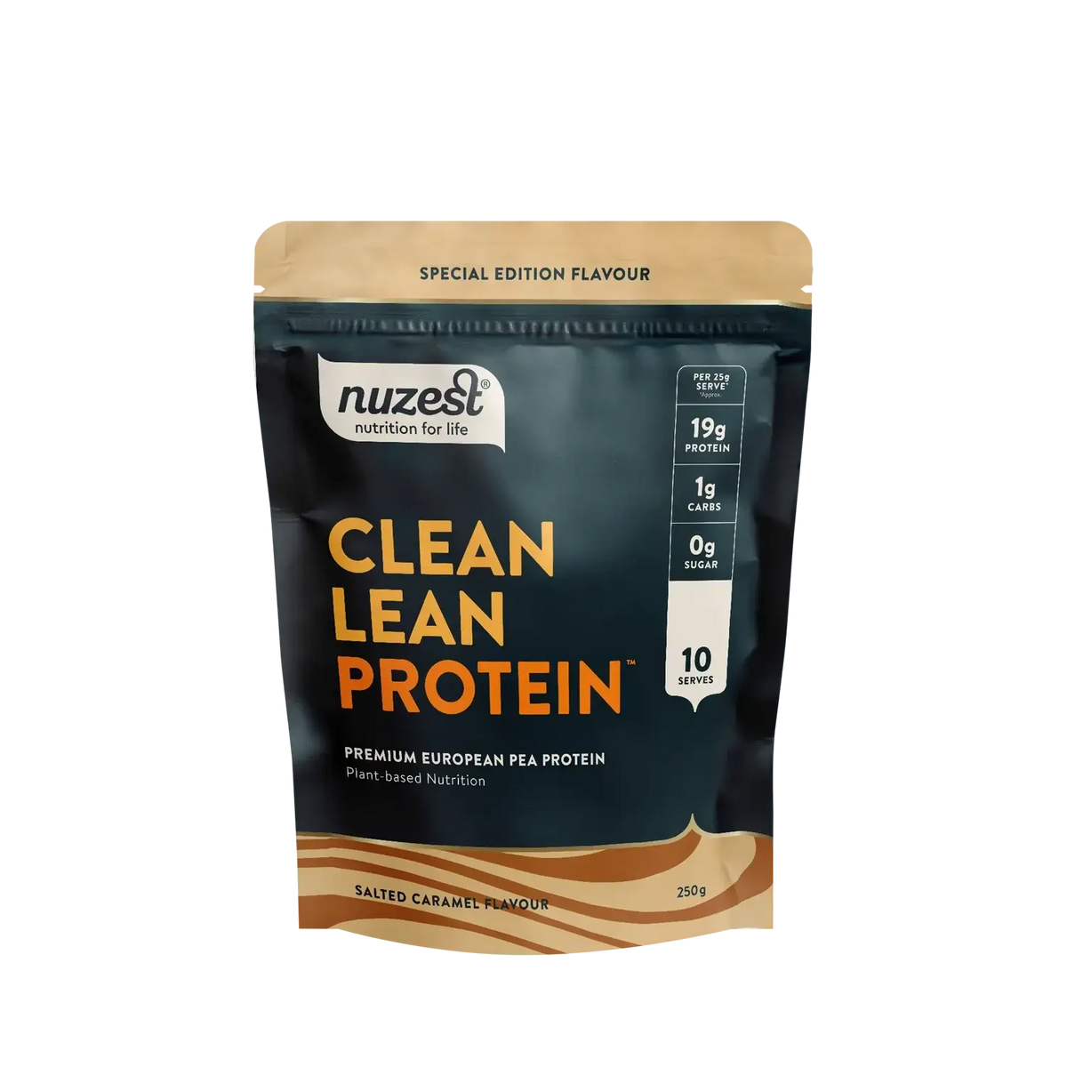 Nuzest Clean Lean Protein 250gm Salted Caramel Pouch 100% pure,clean lean,issues,nuzest,nuzest clean clean sachets,nuzest clean lean,optifast,protein,pure protein,weight,weight loss,weight loss programme,weight management,weight reducer,weight reduction