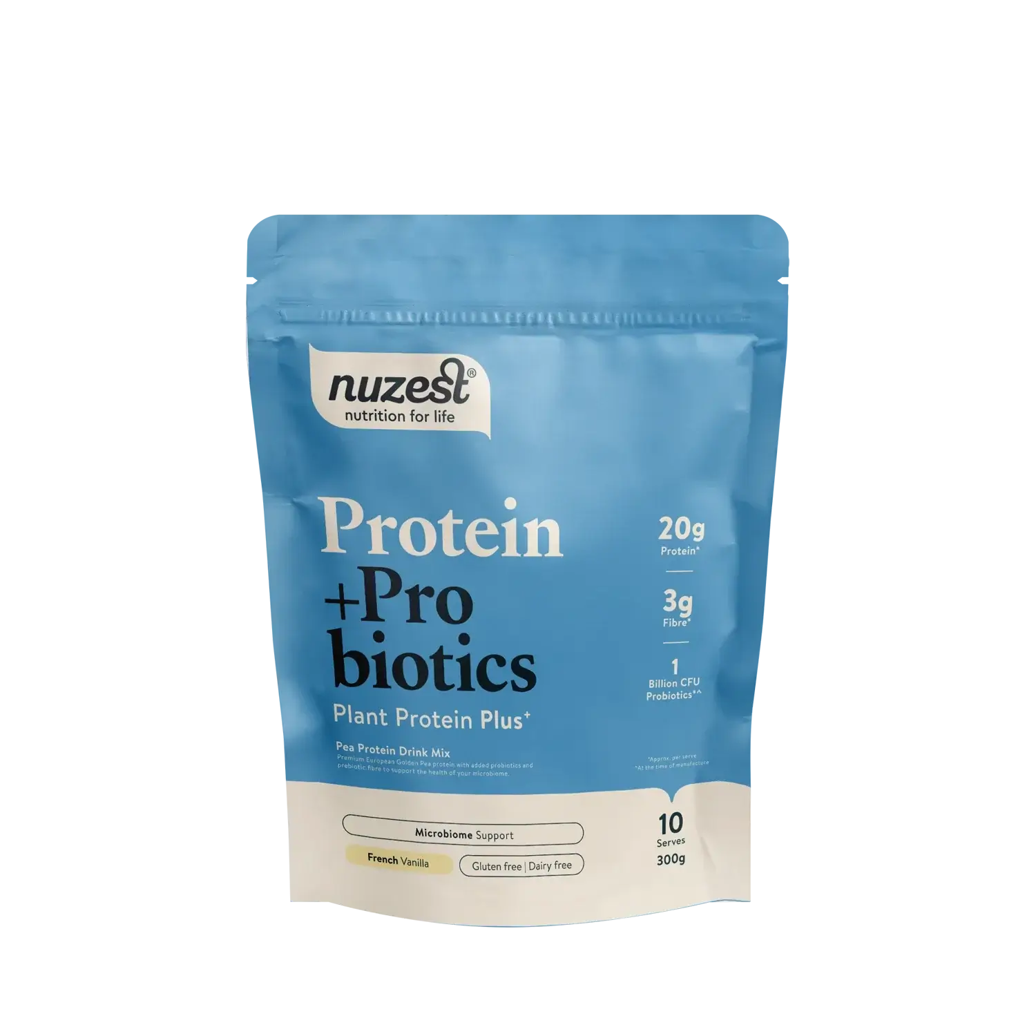 Nuzest Protein + Probiotics 300g French Vanilla 100% pure,clean lean,issues,nuzest,nuzest clean clean sachets,nuzest clean lean,optifast,protein,pure protein,weight,weight loss,weight loss programme,weight management,weight reducer,weight reduction