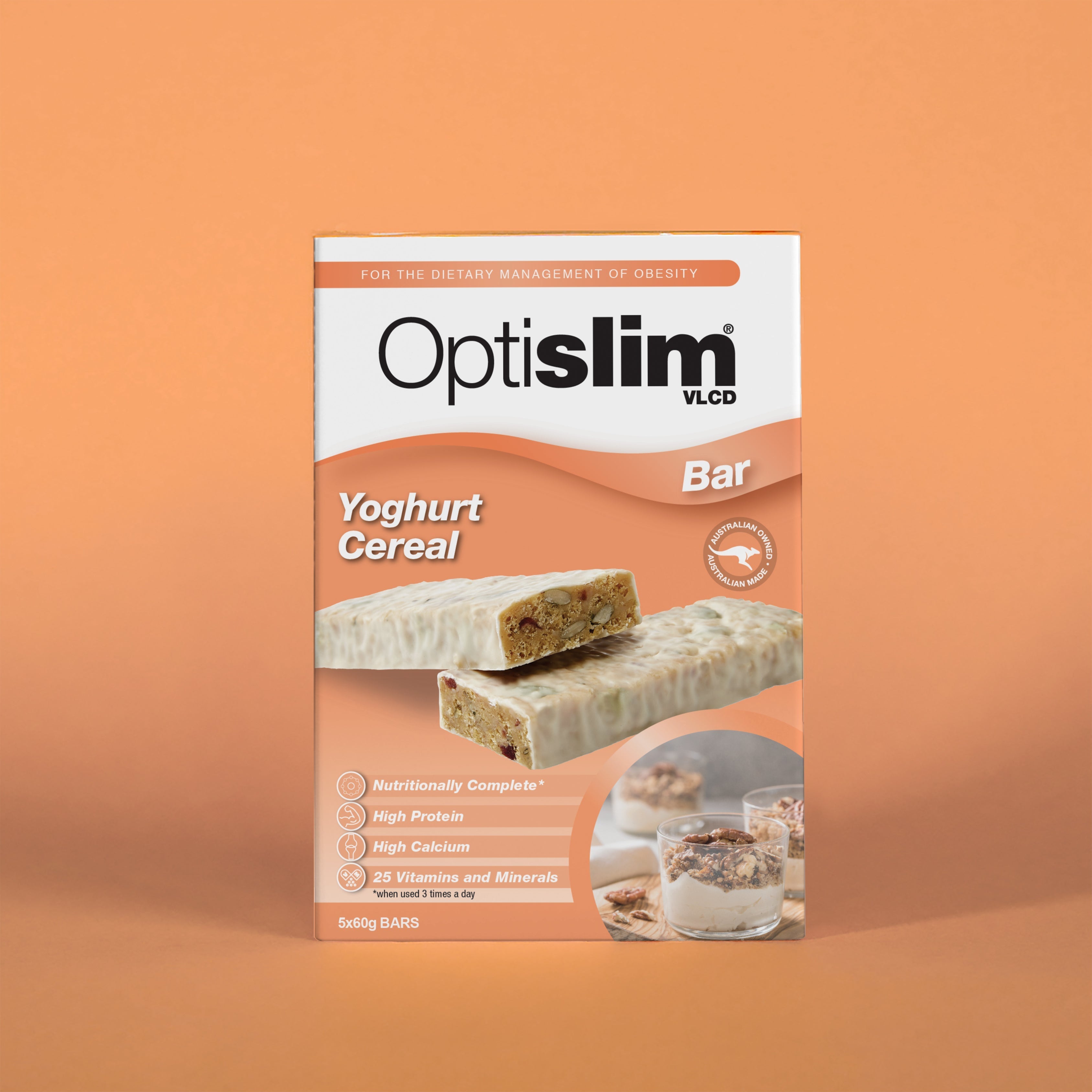 Optislim VLCD Bar Yoghurt Cereal 5 Pack