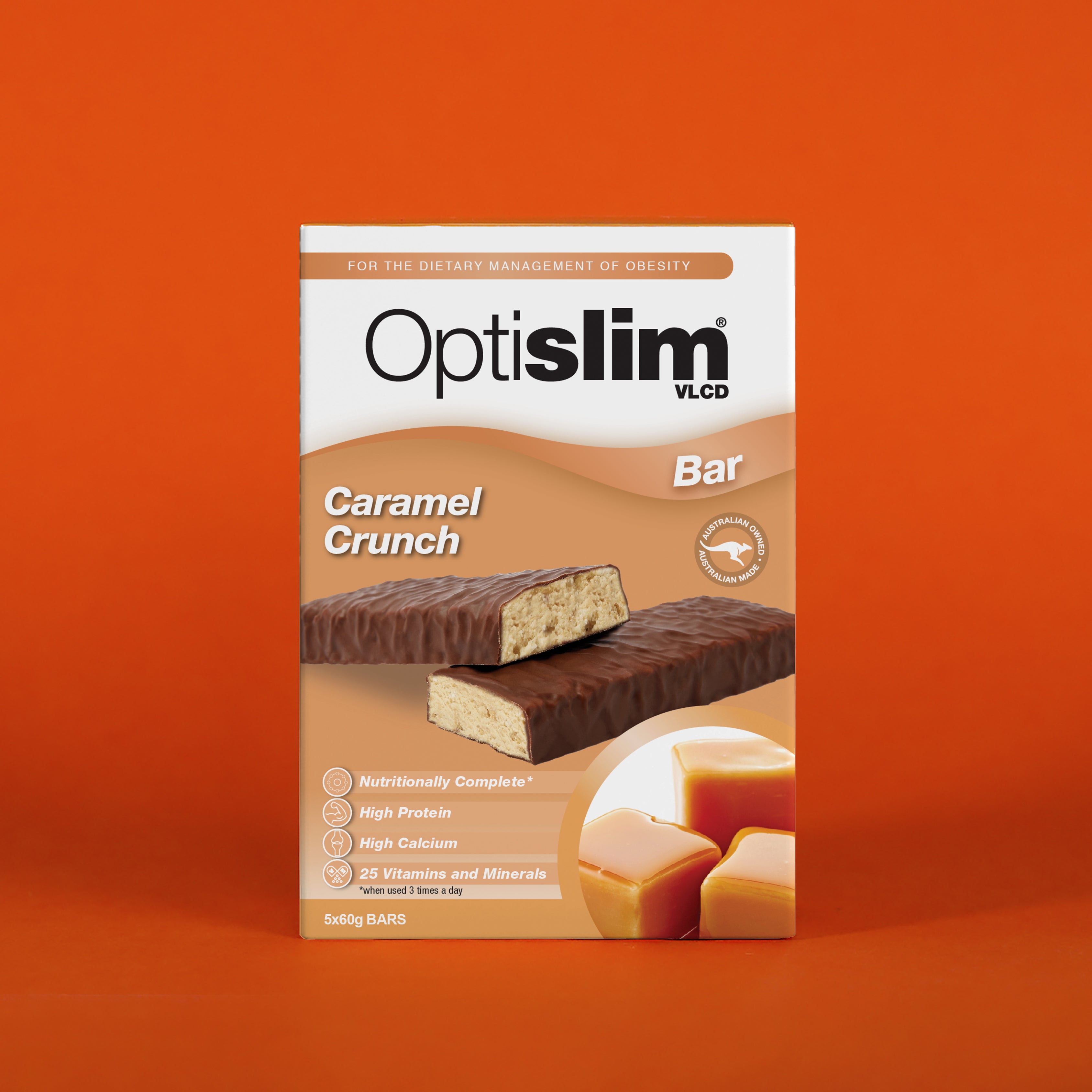 Optislim VLCD Bar Caramel Crunch 5 Pack