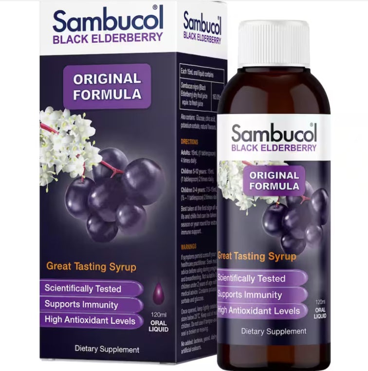 Sambucol Syrup Black Elderberry Immune120ml