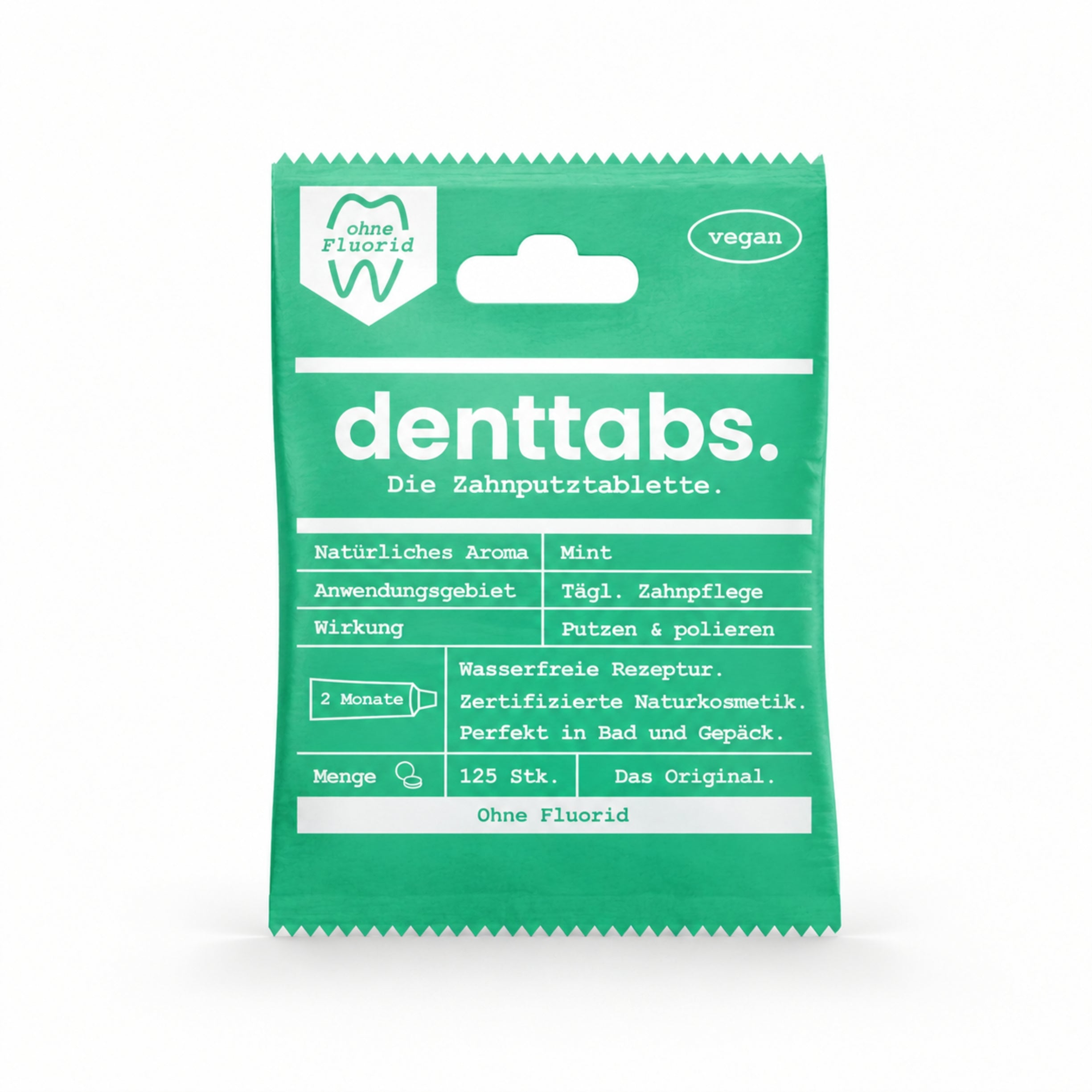 Denttabs Toothpaste Tablets Mint Fluoride-Free x750 (12 Month Supply) image 3