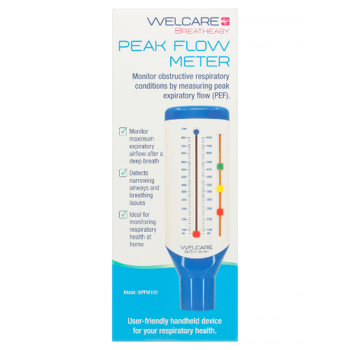 Welcare Breatheasy Peak Flow Meter Breatheasy Peak Flow Meter,Expiratory Flow Rate,issues,Monitor Peak Expiratory Flow Rate,Peak Expiratory Flow Rate,PEFR,spacer,welcare