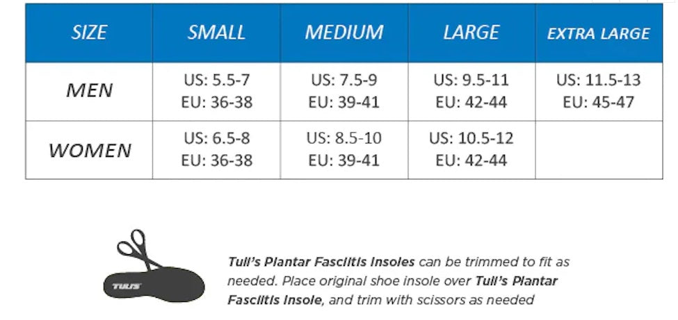 Tulis Plantar Fasciitis Insoles