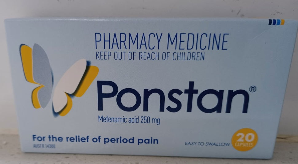 PONSTAN Mefenamic acid 250 mg 20 capsules