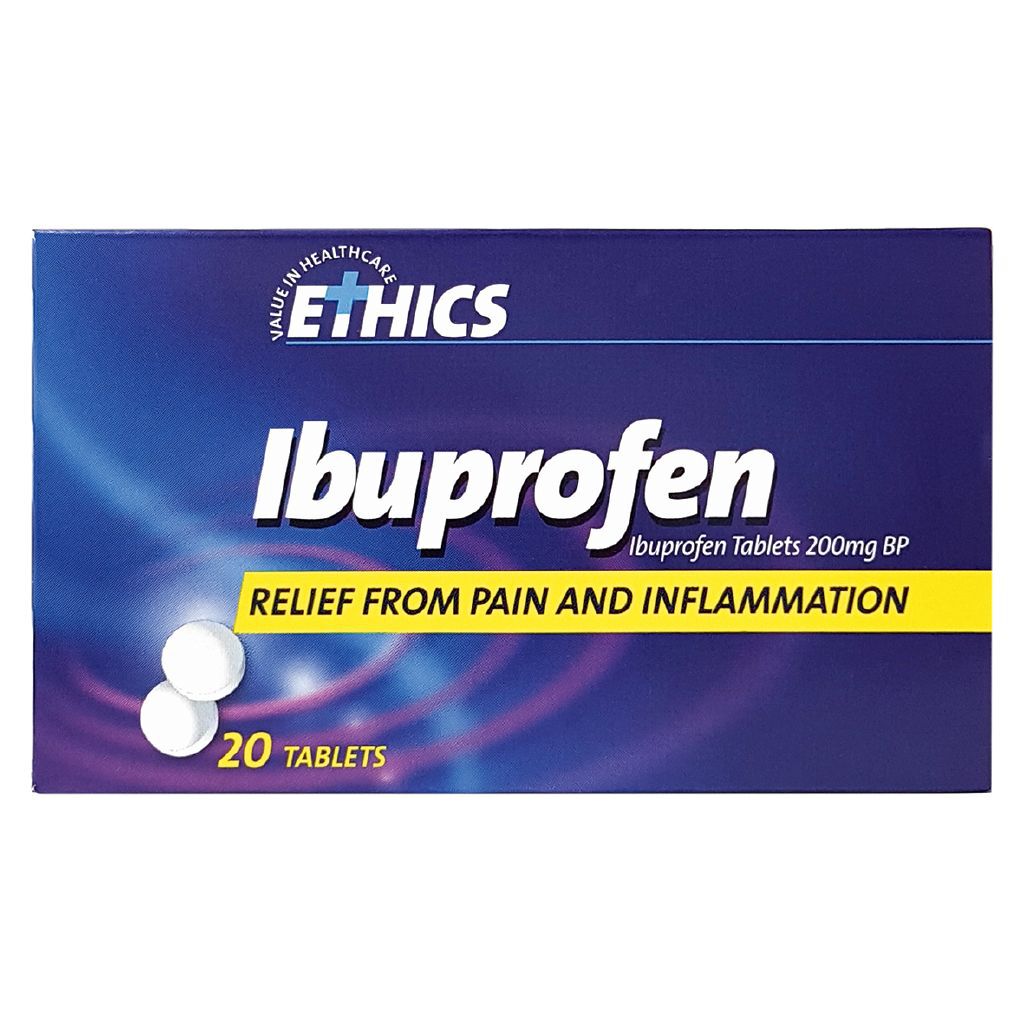 Ethics Ibuprofen Tablets 200mg 20 Pack