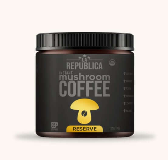 La Republica RESERVE Mushroom Coffee 35 Servings coffee,Multi vitamins,multivitamins,Mushroom Coffee,Rich in vitamins and minerals,vitamins,Vitamins & Supplements,vitamins and minerals,Vitamins and Supplements,vitamins minerals