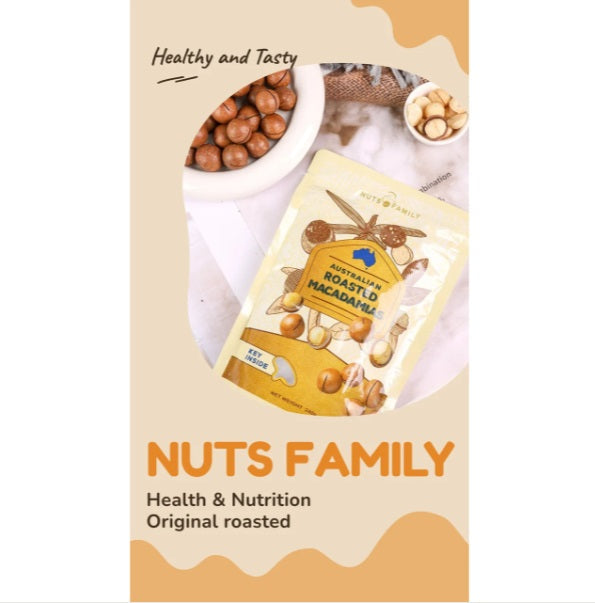 Nuts Family Macadamias Roasted Nut 240g