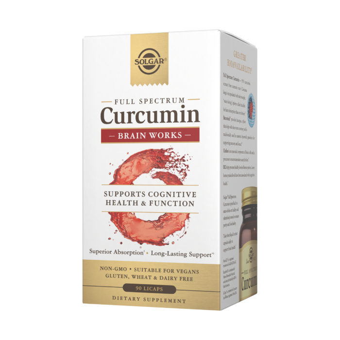 Solgar Brain Works With Full Spectrum Curcumin Licapsules 60