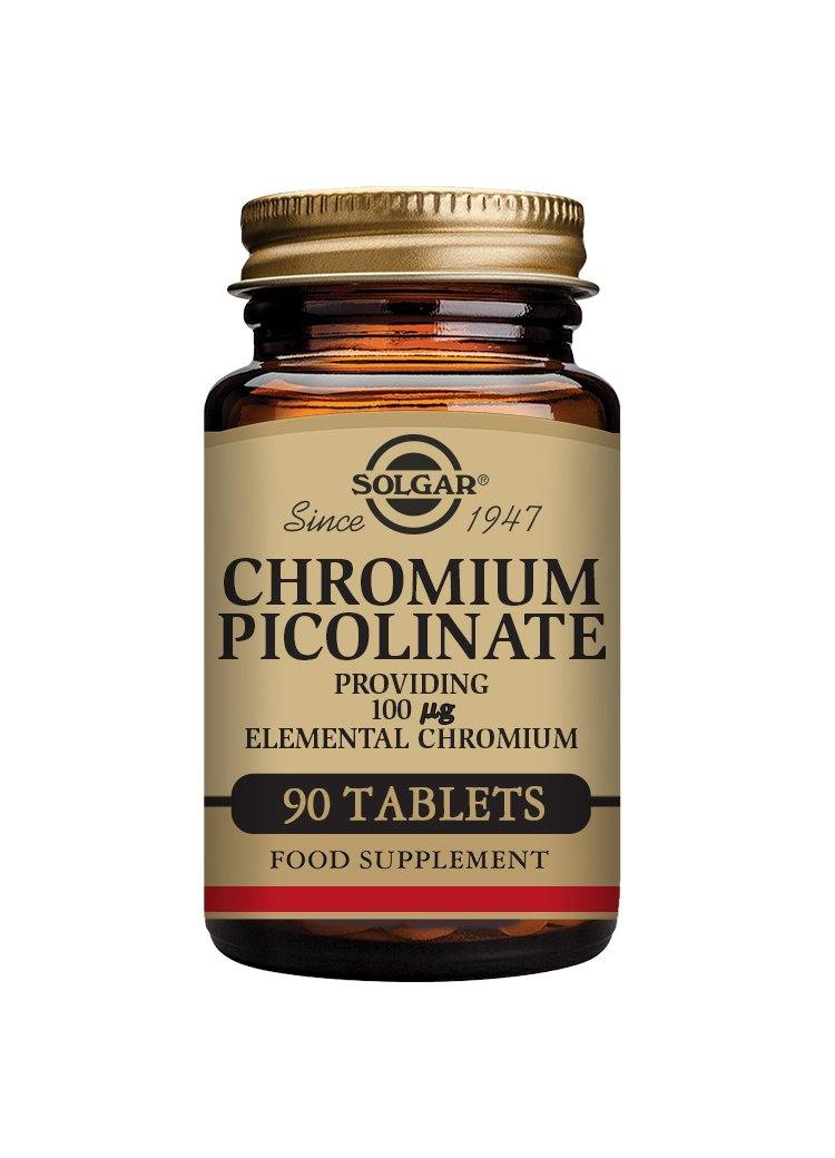 Solgar CHROMIUM PICOLINATE 100mcg 90 tablets