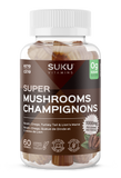 SUKU Vitamins Super Mushroom 50 Gummies | Adaptogenic Mushroom Immune & Energy Support
