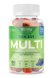 SUKU Vitamins Teen Boy Total Multi 60 Gummies | Sugar-Free Multivitamin for Teen Boys