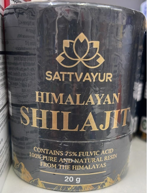 Sattvayur Himalayan Shilajit Resin, 75% Fulvic Acid – Pure & Natural