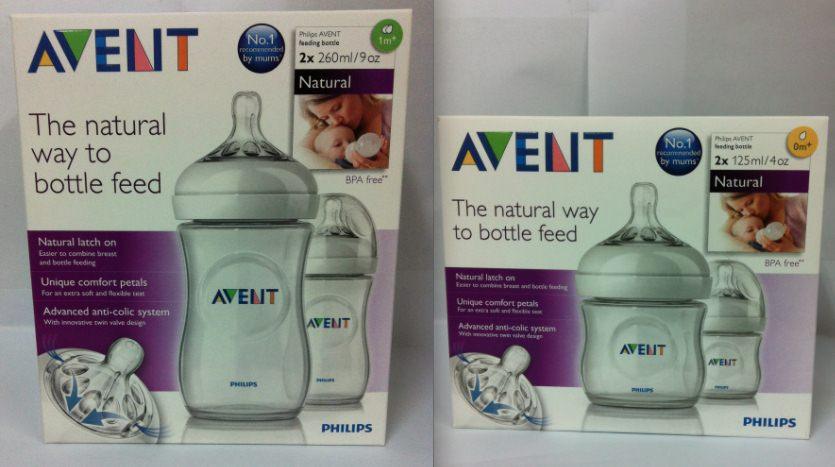 Philips Avent Natural Bottles 4 * 260ml 4 * 125ml