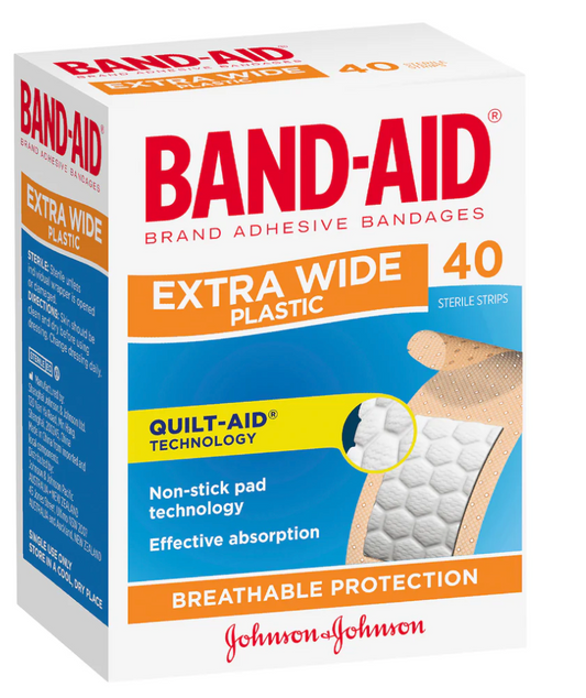 Band-aid Breathable Strips Wide 40