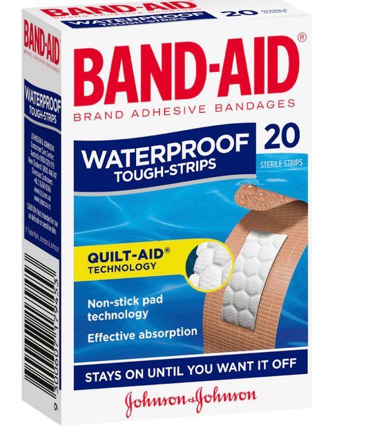 Band-aid tough strips waterproof 20