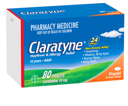 claratyne 10mg tabs 80