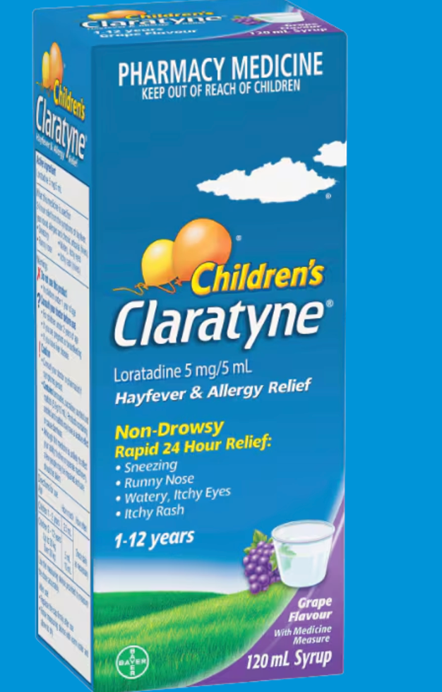 claratyne childrens syrup grape 60ml