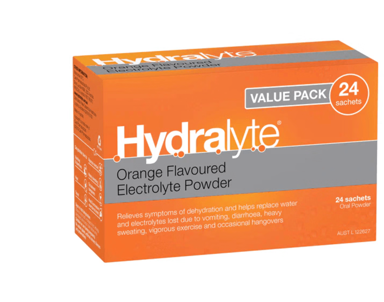 Hydralyte 24 sachets Orange flavour