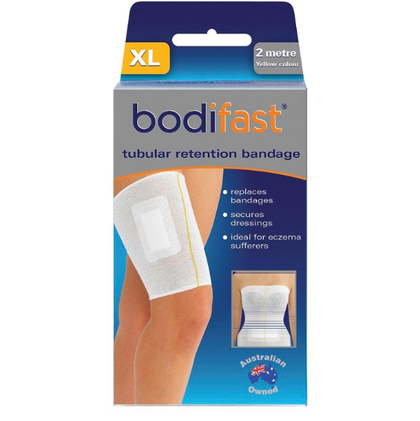 Bodifast Tubular Retention Bandage 10cm x 2m Yellow