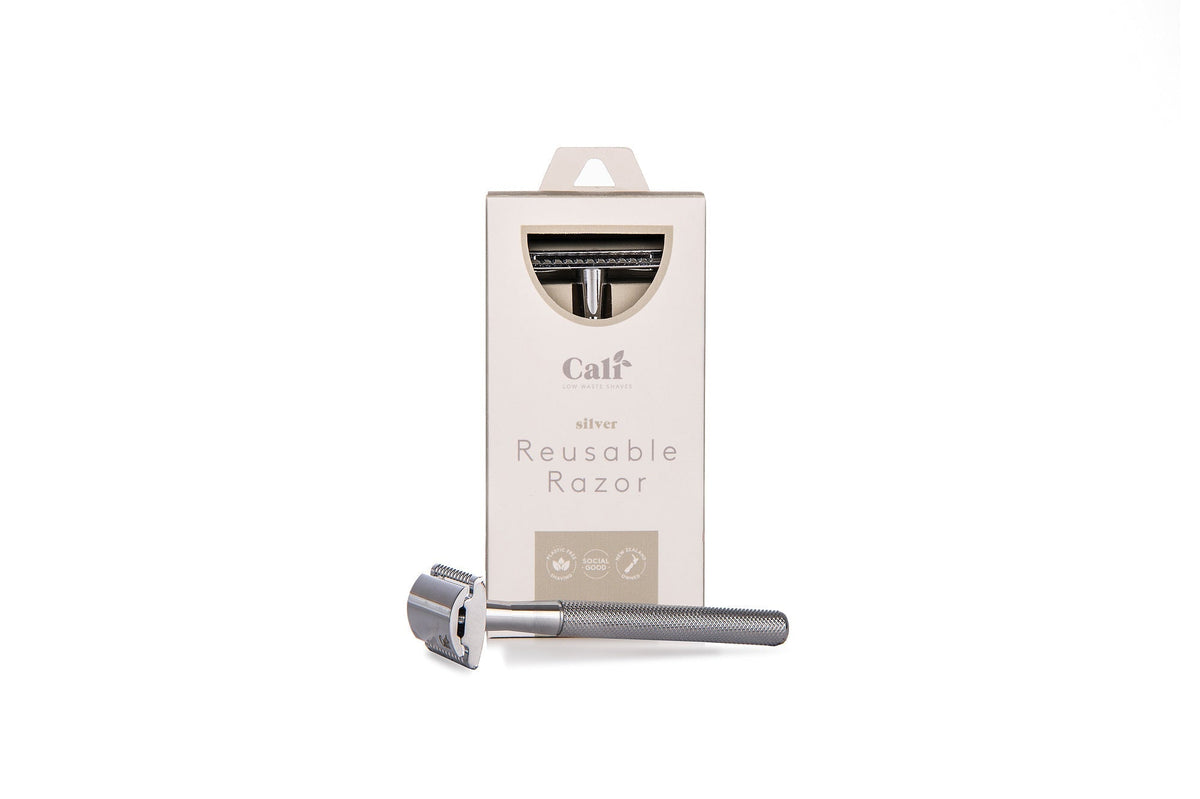 CaliWoods Safety Razor Silver