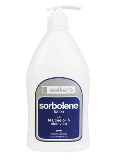 WALKERS SORBOLENE LOTION + TEA TREE OIL WITH ALOE500ML PUMP