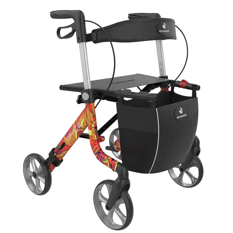 Allied Medical Printed Space LX Rollator Allied Medical Printed Space LX Rollator,LX Rollator,mobility aids,Space LX Rollator,Walking Aids
