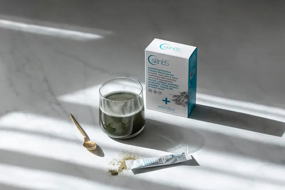 Skin B5 Clear Skin Superfood Booster Sachets Acne Treatment,Clear Complexion,Clear Skin,Combination Skin,cracked skin,dry skin,dry skin cream,Dry Skin Gel,dry skin wash,Healthy Skin,Hydrating Skin Care,itchy dry skin,itchy skin,Moisturising Skin Care,Natu