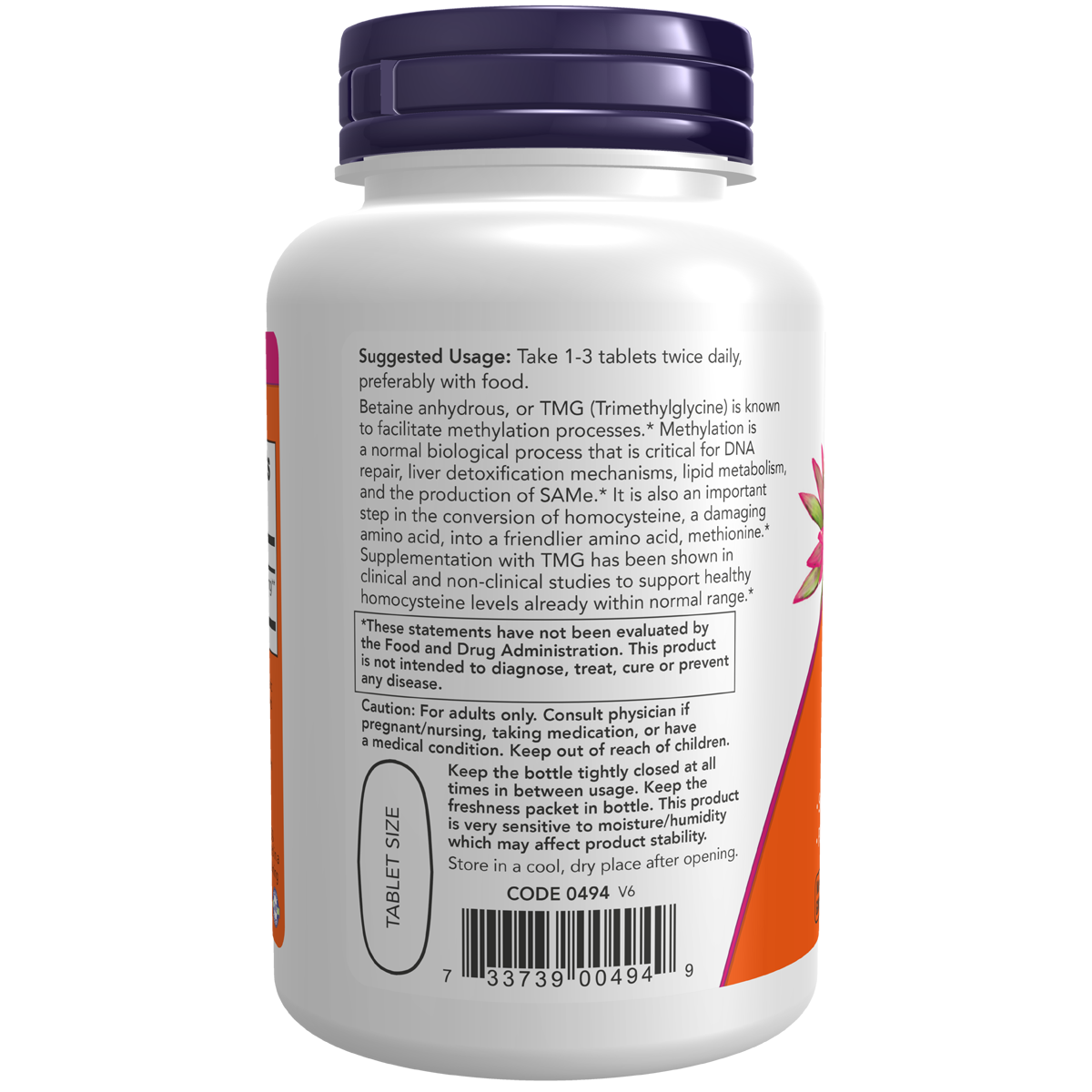 Now TMG 1000 mg 100 Tablets