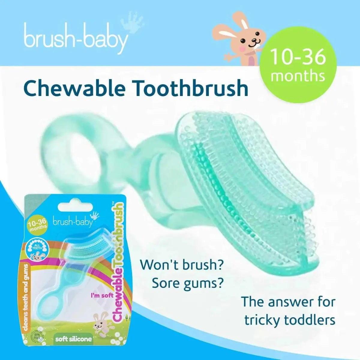 Babybrush Chewable Toothbrush For Babies - Baby Teether