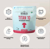 Titan 10 Mushroom Blend Powder 85 Servings coffee,Multi vitamins,multivitamins,Mushroom Coffee,Rich in vitamins and minerals,vitamins,Vitamins & Supplements,vitamins and minerals,Vitamins and Supplements,vitamins minerals