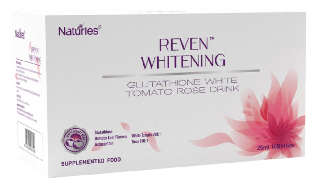 white tomato glutathione The ultimate secret to Korean glass skin?, extract + 98.5% high-purity glutathione! Packed with antioxidants and amino acids, it brightens, evens tone, and boosts radiance., , Pair Naturies Reven Beauty Glutathione White