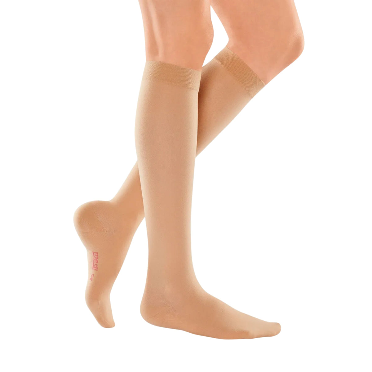 medi travel women knee high compression travel socks powder