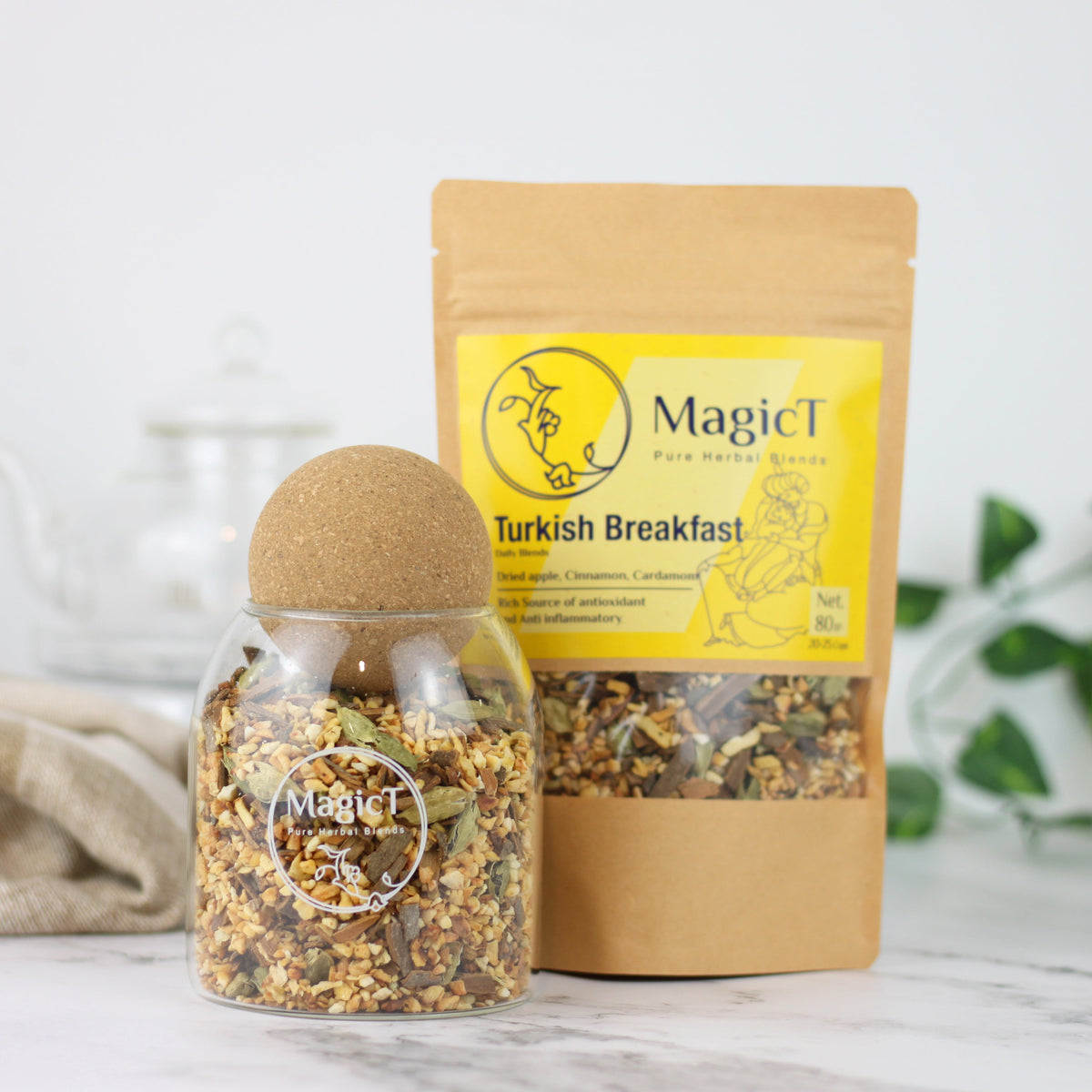 MagicT Turkish Breakfast Black Tea 170g Glass Jar