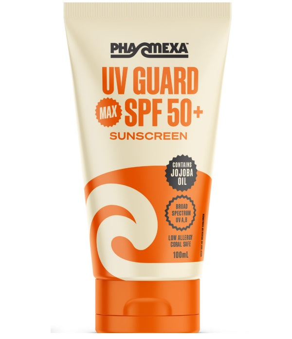 UV Guard MAX Sunscreen SPF 50+ 100ml Lotion.