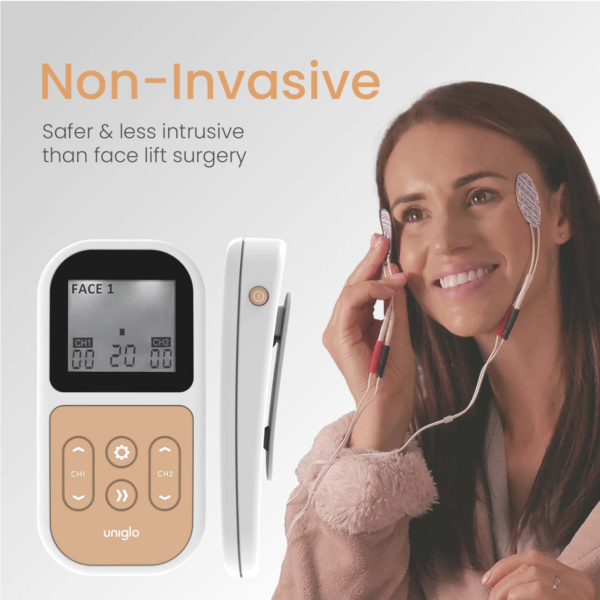 Uniglo & Uniwand & Unigel Combo Achieve Natural Facelift & Muscle Toning enhance your body and facial appearance,Facial Wand,issues,muscle toning,surgical facelifts,toned physique,Uniwand Microcurrent Facial Wand,wrinkle reduction