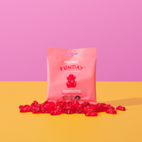Funday Natural Sweets Raspberry Gummy Frogs 50g Sugar-Free