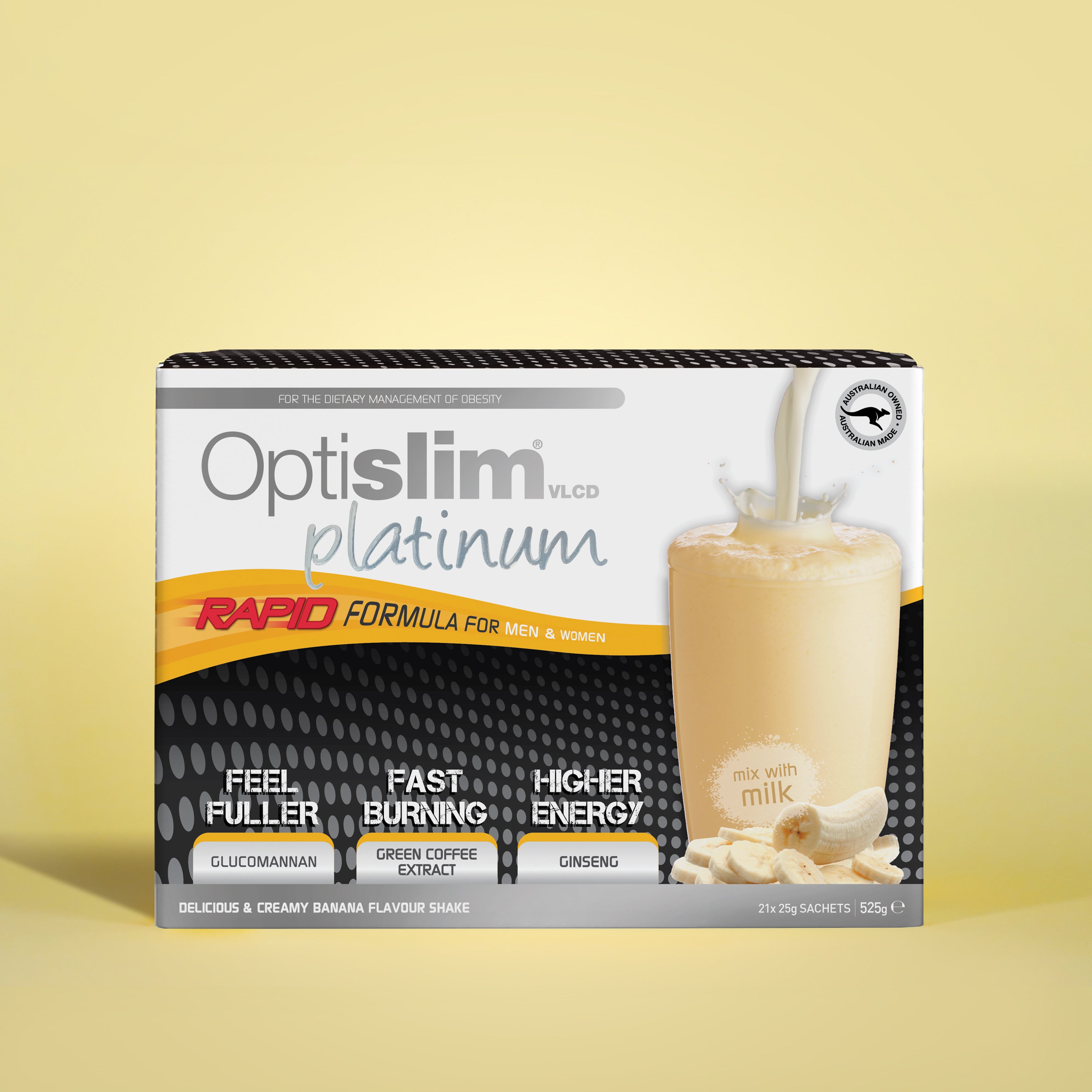 Optislim VLCD Platinum Shake Banana 21x25g
