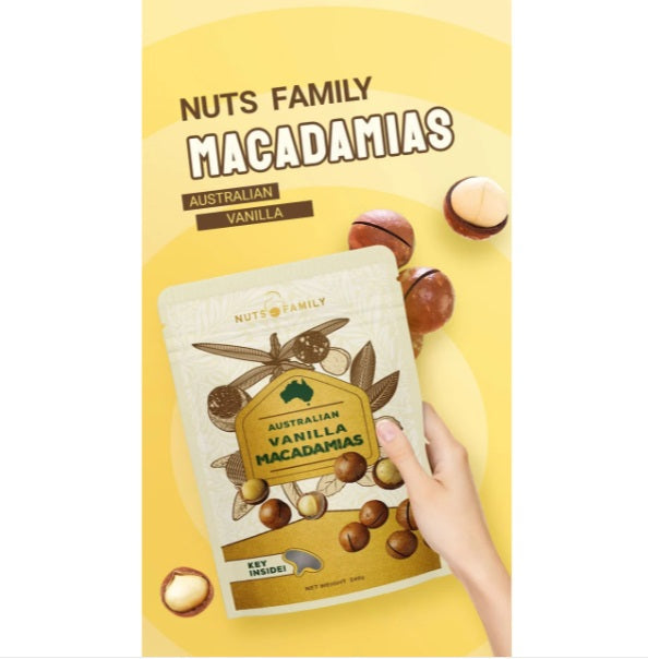 Nuts Family Macadamias Vanilla Nut 240g